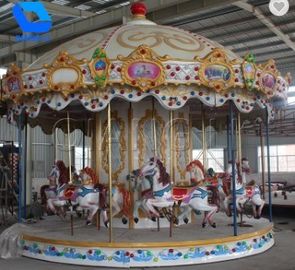 Fashion Klasik Fairground Rides, Carousel Taman Hiburan Mewah Untuk Anak-Anak