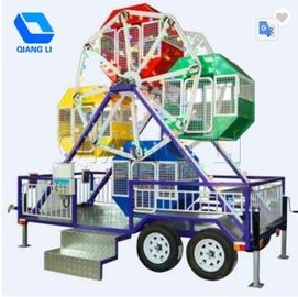Cina QiangLi Portable Carnival Rides 6/24 kursi Mini Ferris Wheel CE Disetujui pabrik