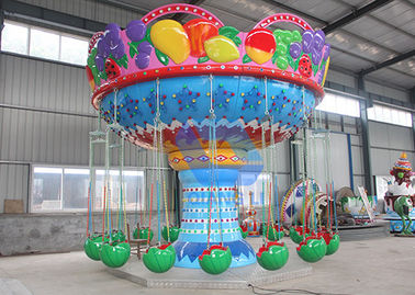 Cina Kids Sky Swing Ride Permainan Taman Hiburan Semangka Flying Chair Ride pabrik
