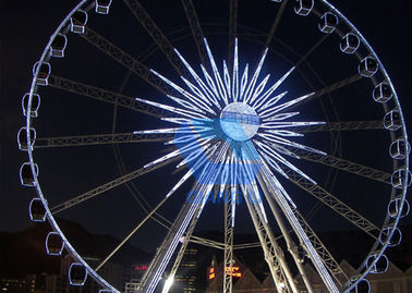 Cina Naik Ferris Skala Besar, Grand Ferris Wheel 30m / 42m / 50m / 65m / 88m pabrik