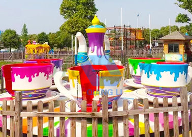 Cina Taman Hiburan Anti Korosi Rides 24 Seater Mini Music Teacup Carnival Ride pabrik
