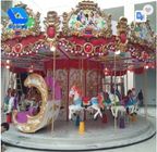 Taman Hiburan Hiburan Carousel 36 Orang Naik Merry Go Round Bersertifikat SGS pemasok