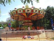 Populer Flying Swing Ride / Mini Amusement Park Thrill Rides 12 Kursi pemasok
