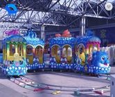 Karnaval Kereta Menarik Model Antik Trackless Kiddie Train Untuk Taman Hiburan pemasok