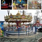 Kousie Ride Theme Park Mewah / Merry Go Round Ride Portabel Untuk Kiddie Ride pemasok