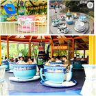24 Orang Amusement Park Thrill Rides Family Mainkan Coffee Cup Ride OEM / ODM Tersedia pemasok