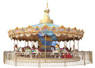 Permainan Anak-Anak Tema Taman Carousel 24 Orang Kapasitas Wahana Hiburan Klasik pemasok