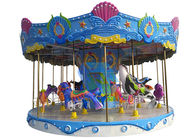 Kids Outdoor Merry Go Round / Korsel Berkuda Untuk Taman Hiburan Karnaval pemasok