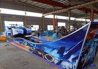 Indoor terbuka Jenis Track Peralatan Taman Tema, Fun Ride F1 Flying Car Rides Untuk Anak pemasok