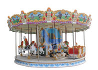 Carousel Taman Hiburan 24 Kursi / Mini Carousel Luar Ruangan Untuk Bermain Anak-Anak pemasok