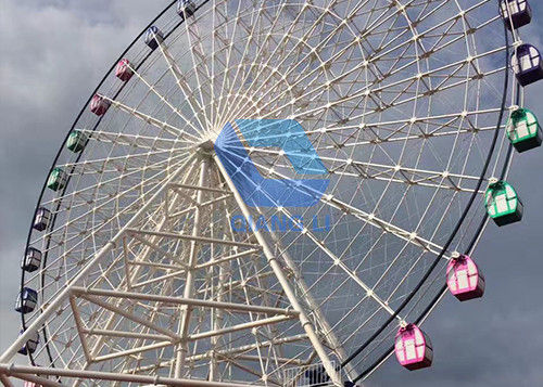 65m Taman Hiburan Naik 8 mnt / Kecepatan Lingkaran Raksasa Aljazair Ferris Wheel pemasok