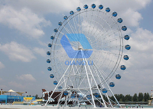 Ferris Wheel Taman Hiburan Outdoor / Electric Ferris Wheel Dengan 72 Orang pemasok
