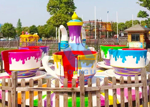 Taman Hiburan Anti Korosi Rides 24 Seater Mini Music Teacup Carnival Ride pemasok
