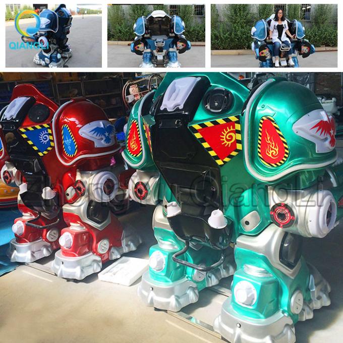 Wahana hiburan anak-anak portabel menggunakan peralatan robot