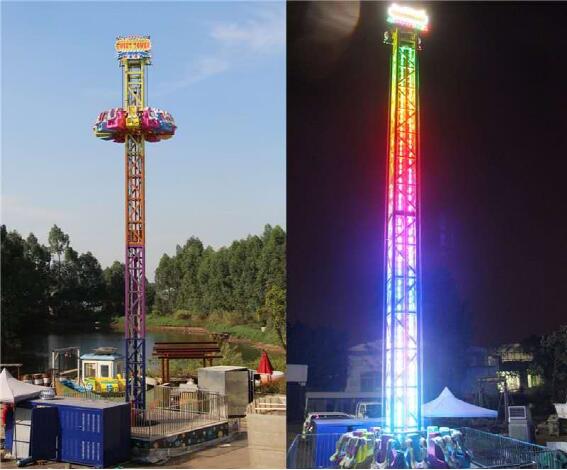 Taman Hiburan Thrill Turbe Drop Mega Drop Zone Ride for Sale