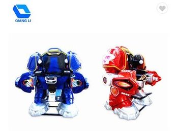 Cina Kidde Portable Carnival Rides 1 Person Walking Robot Rides Untuk Pasar Malam / Kotak pabrik