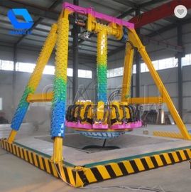 Cina Funfair Ground Pendulum Swing Ride, Kustom 6 Kursi Mini Frisbee Ride pabrik
