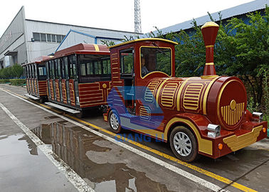 Cina Amusement Kiddie Train Ride Sightseeing Battery Trackless Train For Kids pabrik