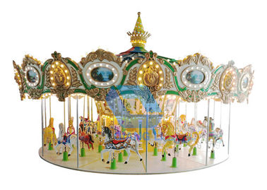 Cina kualitas baik Taman Bertema Populer Rides Up Driven Musical Merry Go Round Carousel Untuk Anak / Dewasa on penjualan