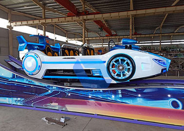 Cina Indoor terbuka Jenis Track Peralatan Taman Tema, Fun Ride F1 Flying Car Rides Untuk Anak pabrik