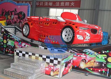 Cina Spinning Sliding Mini Flying Car Di Track Fairground Rides Kiddie Games pabrik