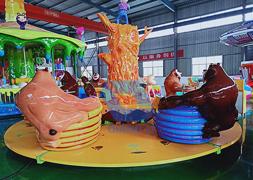 Carousel Teacup Amusement Ride, Wahana Hiburan Rotating Anak-Anak Untuk Bermain Keluarga pemasok