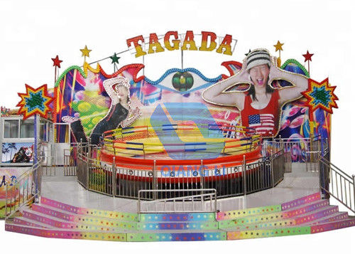 Fun Carnival Theme Park Rides Disco Tagada Turntable Funfair Rides On Trailer pemasok